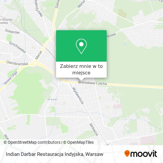 Mapa Indian Darbar Restauracja Indyjska