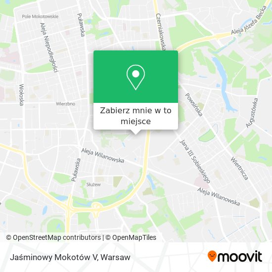 Mapa Jaśminowy Mokotów V