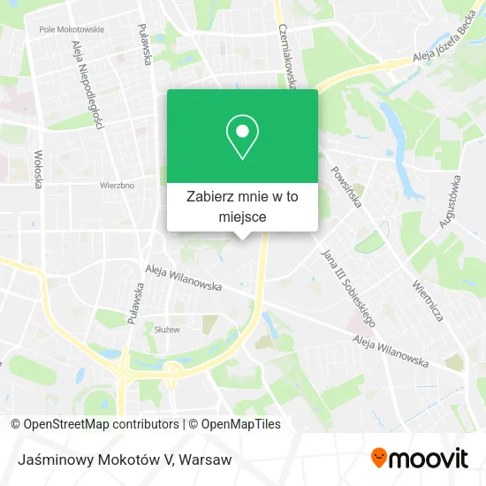 Mapa Jaśminowy Mokotów V
