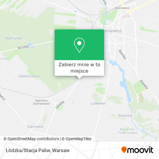 Mapa Łódzka/Stacja Paliw