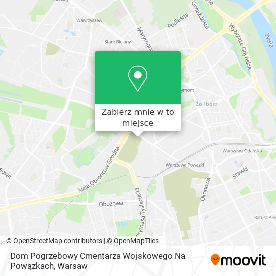 Mapa Dom Pogrzebowy Cmentarza Wojskowego Na Powązkach