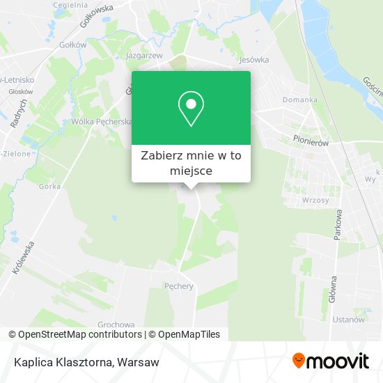 Mapa Kaplica Klasztorna