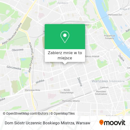 Mapa Dom Sióstr Uczennic Boskiego Mistrza