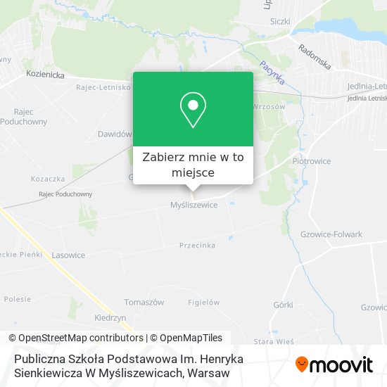 Mapa Publiczna Szkoła Podstawowa Im. Henryka Sienkiewicza W Myśliszewicach