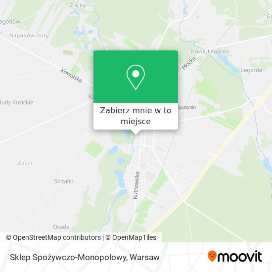 Mapa Sklep Spożywczo-Monopolowy