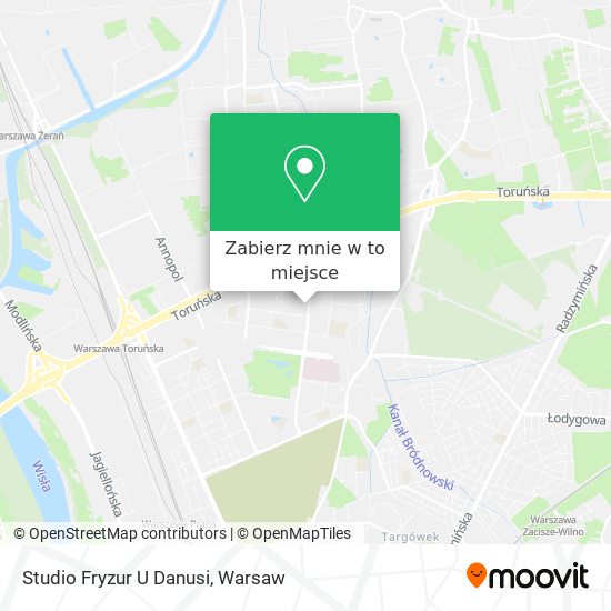 Mapa Studio Fryzur U Danusi