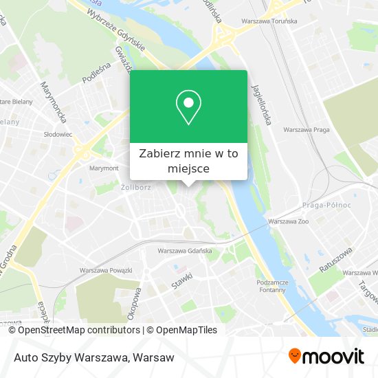 Mapa Auto Szyby Warszawa