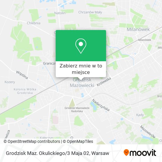 Mapa Grodzisk Maz. Okulickiego / 3 Maja 02