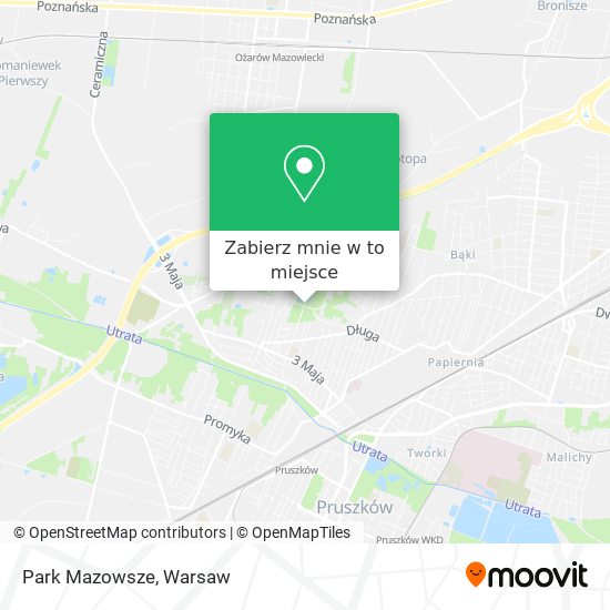 Mapa Park Mazowsze