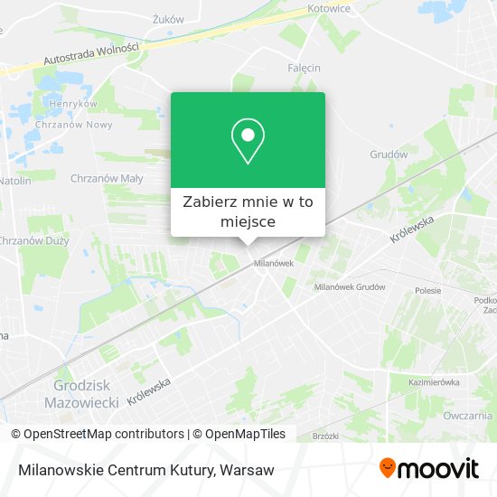 Mapa Milanowskie Centrum Kutury