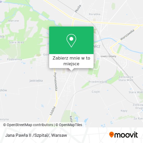 Mapa Jana Pawła II /Szpital/