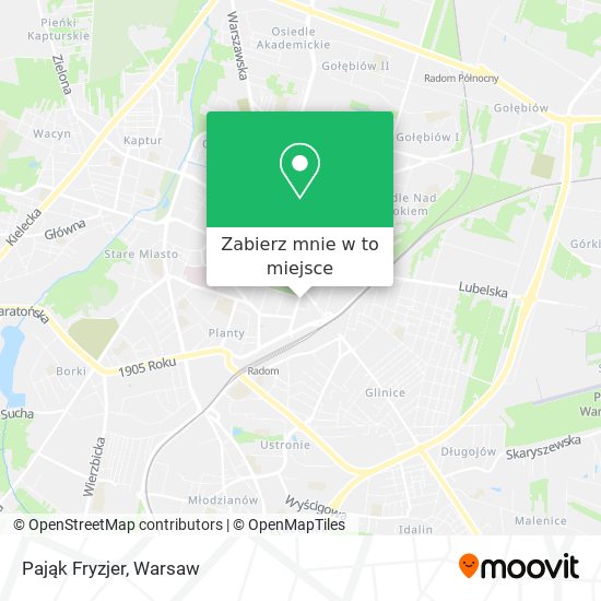 Mapa Pająk Fryzjer