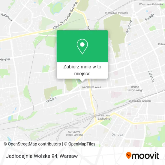 Mapa Jadłodajnia Wolska 94