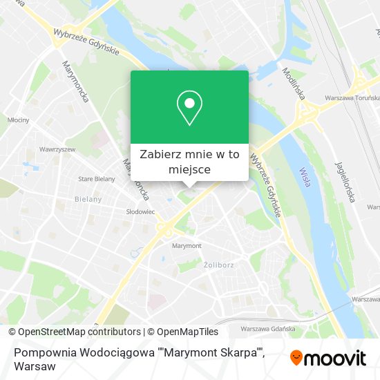 Mapa Pompownia Wodociągowa ""Marymont Skarpa""