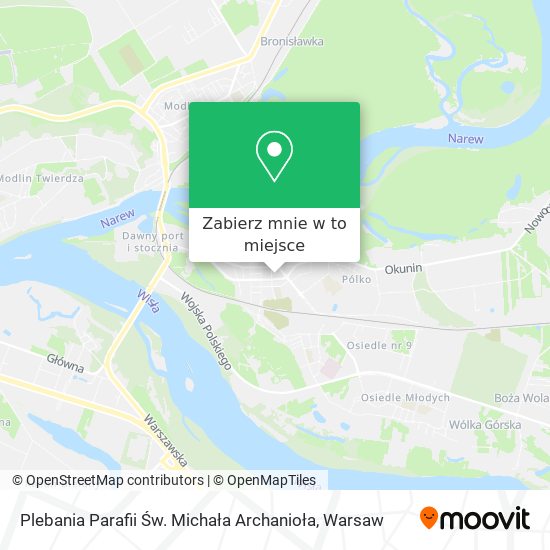 Mapa Plebania Parafii Św. Michała Archanioła