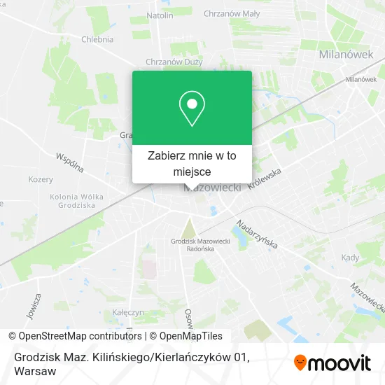 Mapa Grodzisk Maz. Kilińskiego / Kierlańczyków 01