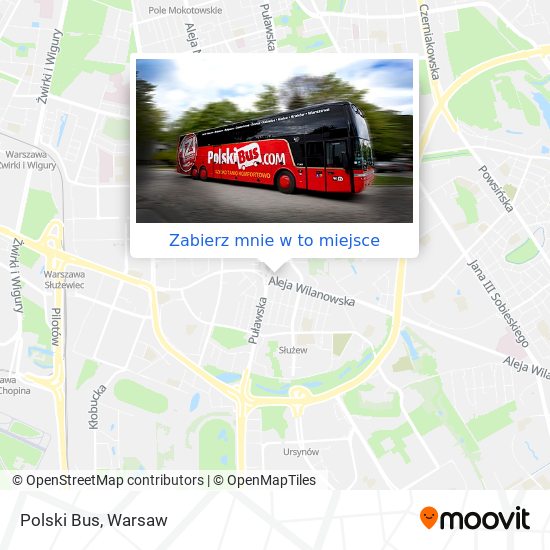 Mapa Polski Bus