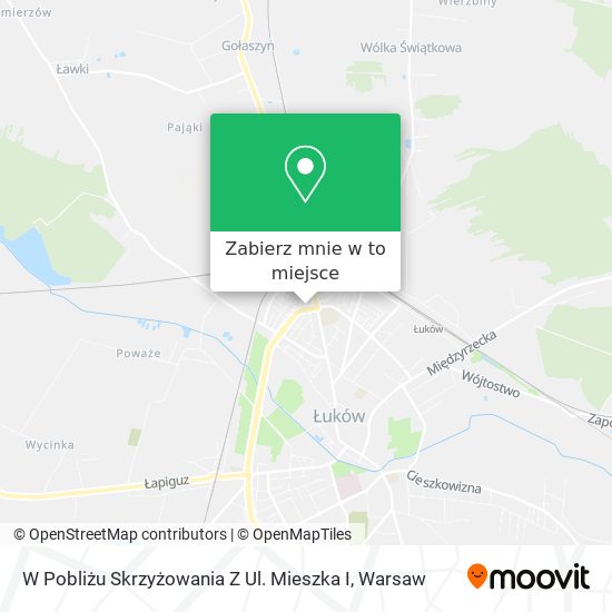 Mapa W Pobliżu Skrzyżowania Z Ul. Mieszka I