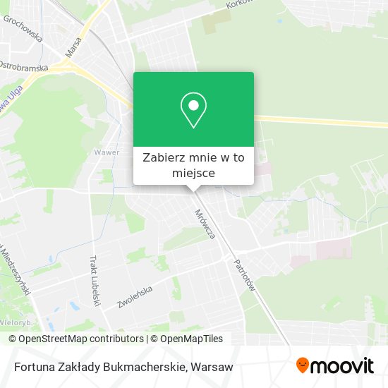 Mapa Fortuna Zakłady Bukmacherskie