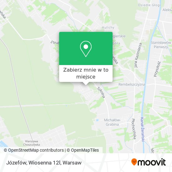 Mapa Józefów, Wiosenna 12l