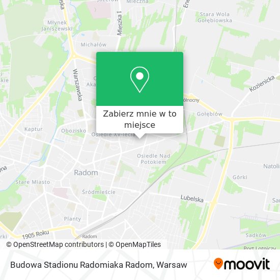 Mapa Budowa Stadionu Radomiaka Radom