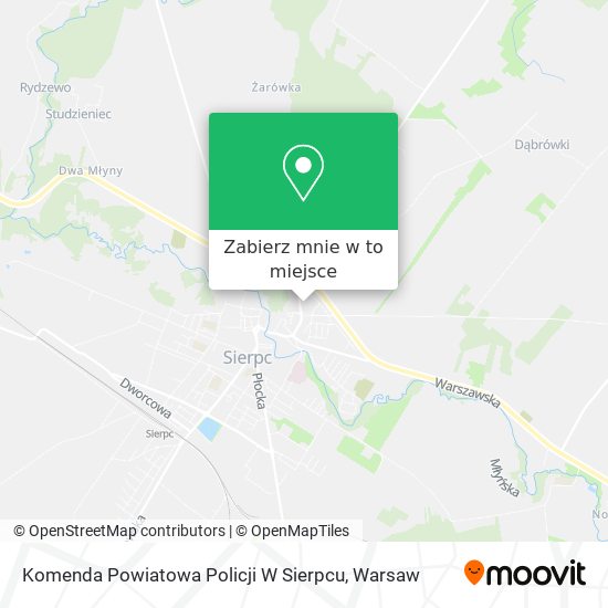 Mapa Komenda Powiatowa Policji W Sierpcu