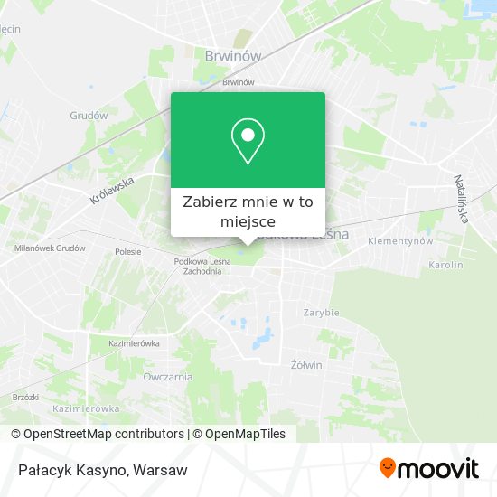 Mapa Pałacyk Kasyno