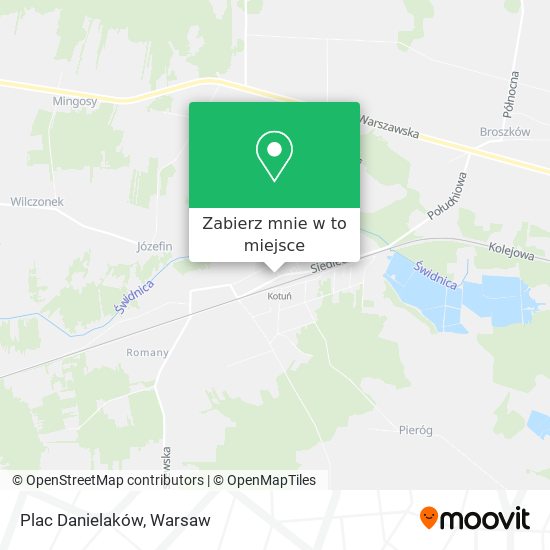 Mapa Plac Danielaków