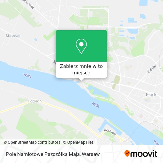 Mapa Pole Namiotowe Pszczółka Maja