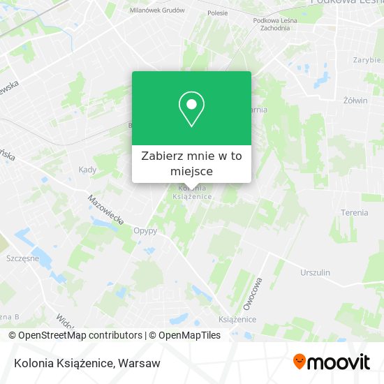 Mapa Kolonia Książenice