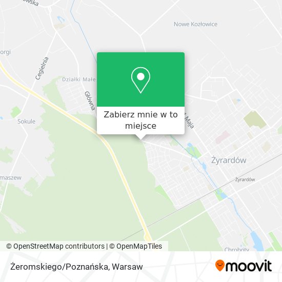 Mapa Żeromskiego/Poznańska