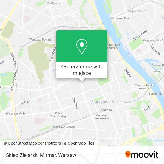 Mapa Sklep Zielarski Mirmar