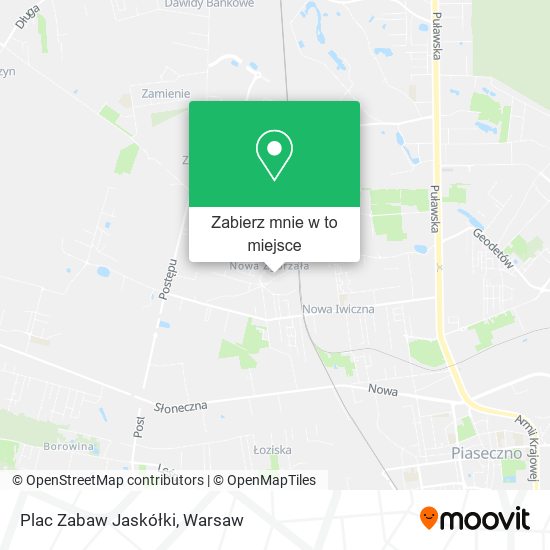 Mapa Plac Zabaw Jaskółki