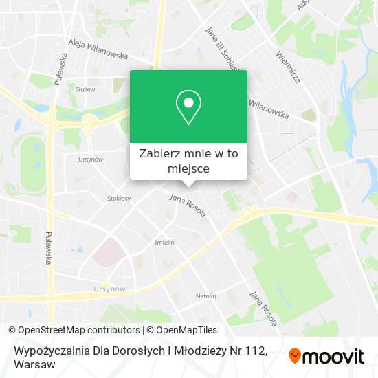 Mapa Wypożyczalnia Dla Dorosłych I Młodzieży Nr 112