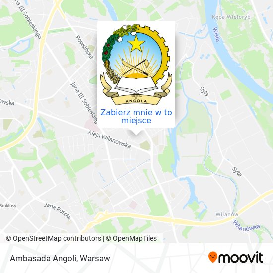 Mapa Ambasada Angoli