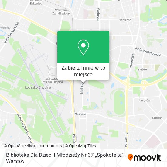 Mapa Biblioteka Dla Dzieci I Młodzieży Nr 37 „Spokoteka”