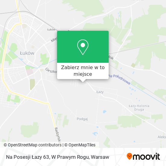 Mapa Na Posesji Łazy 63, W Prawym Rogu