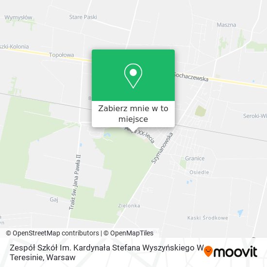 Mapa Zespół Szkół Im. Kardynała Stefana Wyszyńskiego W Teresinie