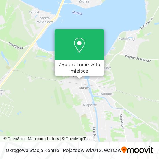 Mapa Okręgowa Stacja Kontroli Pojazdów Wl / 012