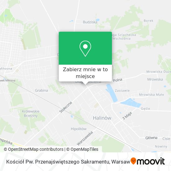 Mapa Kościół Pw. Przenajświętszego Sakramentu