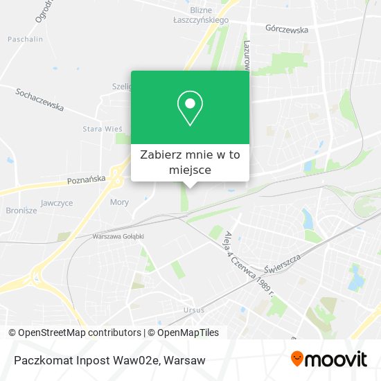 Mapa Paczkomat Inpost Waw02e