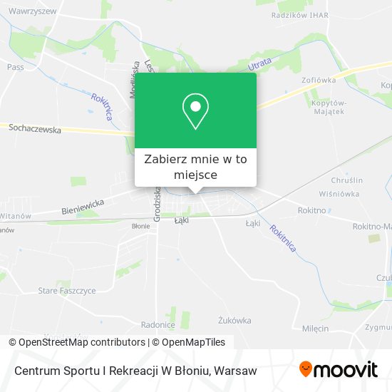 Mapa Centrum Sportu I Rekreacji W Błoniu