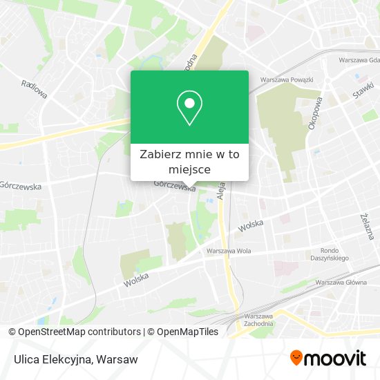 Mapa Ulica Elekcyjna