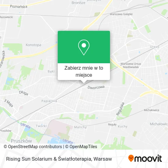 Mapa Rising Sun Solarium & Światłoterapia