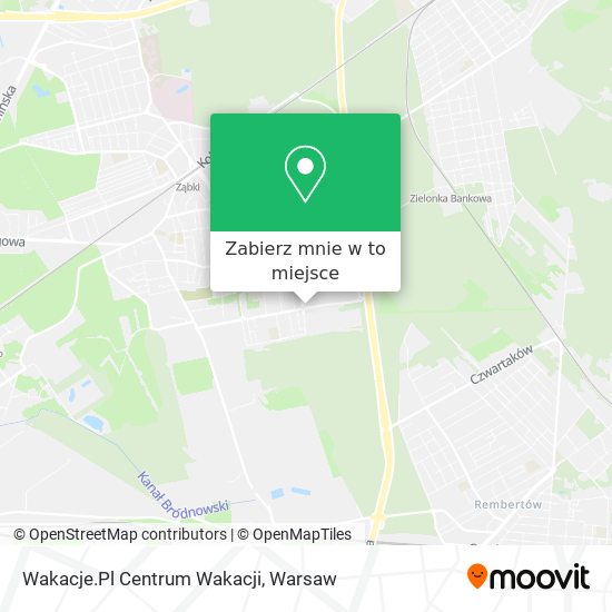 Mapa Wakacje.Pl Centrum Wakacji