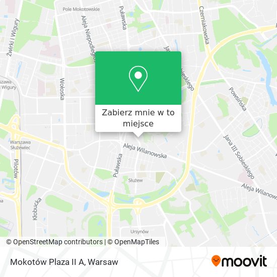 Mapa Mokotów Plaza II A