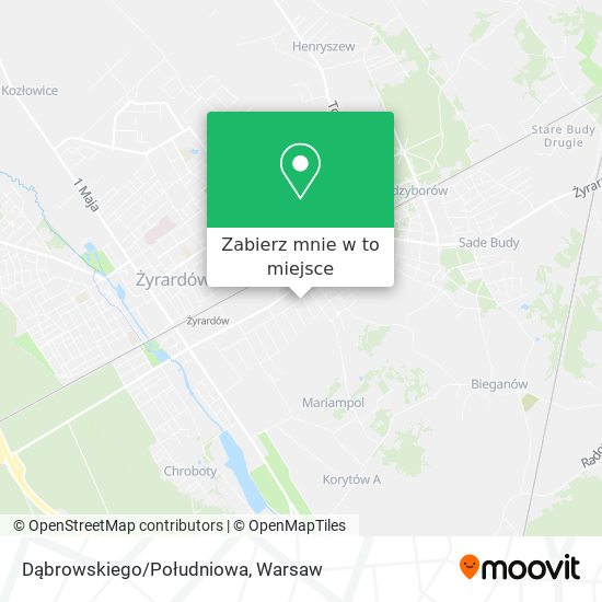 Mapa Dąbrowskiego/Południowa