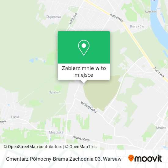 Mapa Cmentarz Północny-Brama Zachodnia 03