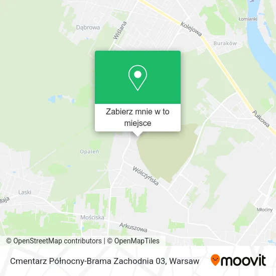 Mapa Cmentarz Północny-Brama Zachodnia 03