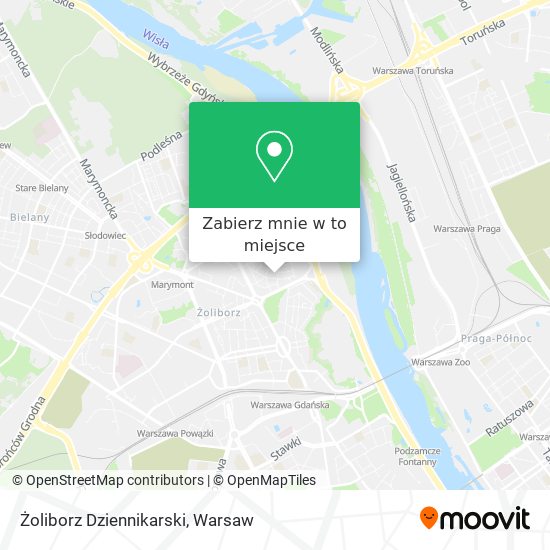 Mapa Żoliborz Dziennikarski